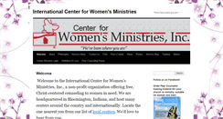 Desktop Screenshot of centerforwomensministries.org